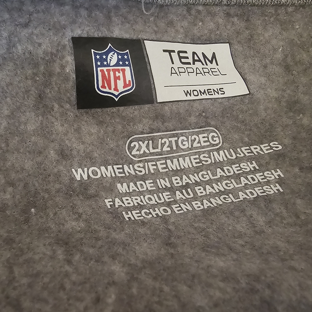 Atlanta Falcons Women’s Sweatshirt 2XL NFL Team Apparel Gray Pullover - Picture 5 of 12
